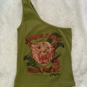 Joomi Joolz Vintage Green Safari Tank Top